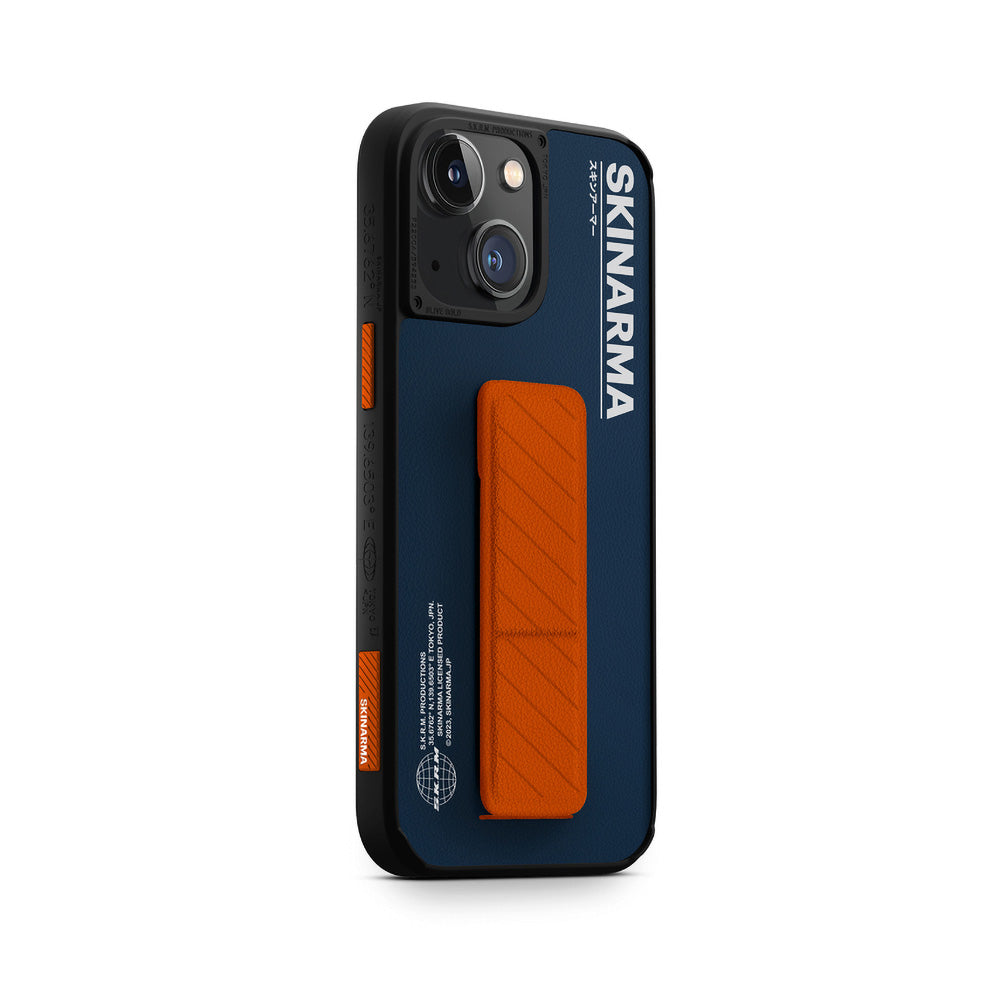 SkinArma iPhone 14 Standlı Deri Görünümlü Gyo Telefon Kılıfı