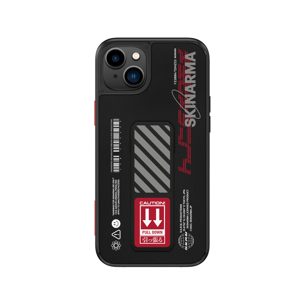 SkinArma iPhone 14 Standlı Deri Görünümlü Shingoki Telefon Kılıfı