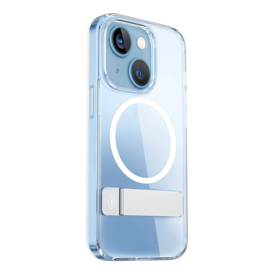 iPhone 14 Kılıf Standlı M-safe Wireless Şarj Özellikli Wiwu Aurora Serisi Kılıf - 1