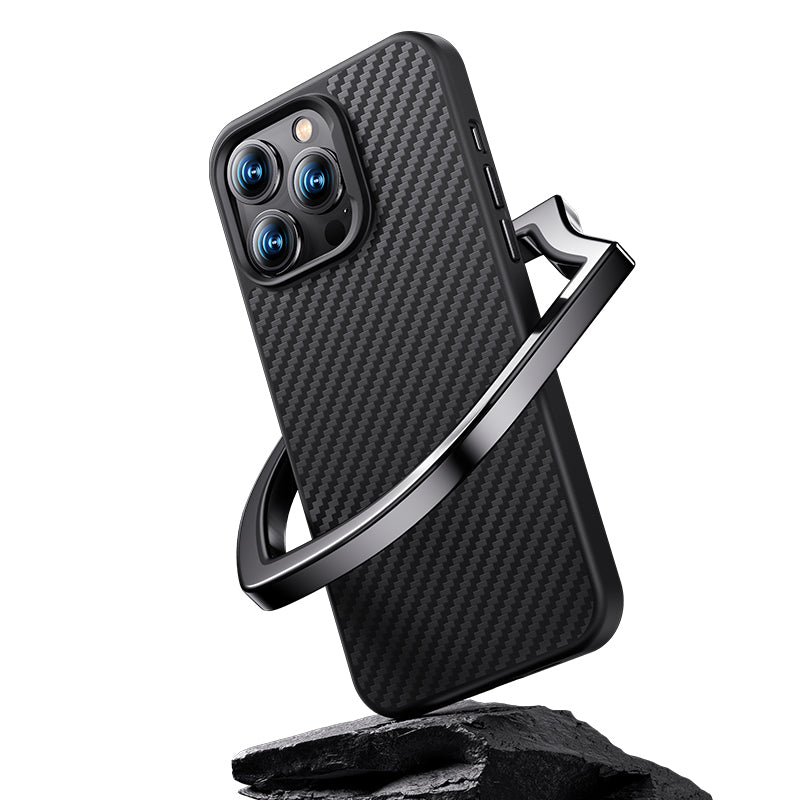 Benks Hybrid ArmorPro 1500D iPhone 14 Plus Karbon Fiber M-safe Şarj Özellikli Kevlar Kılıf