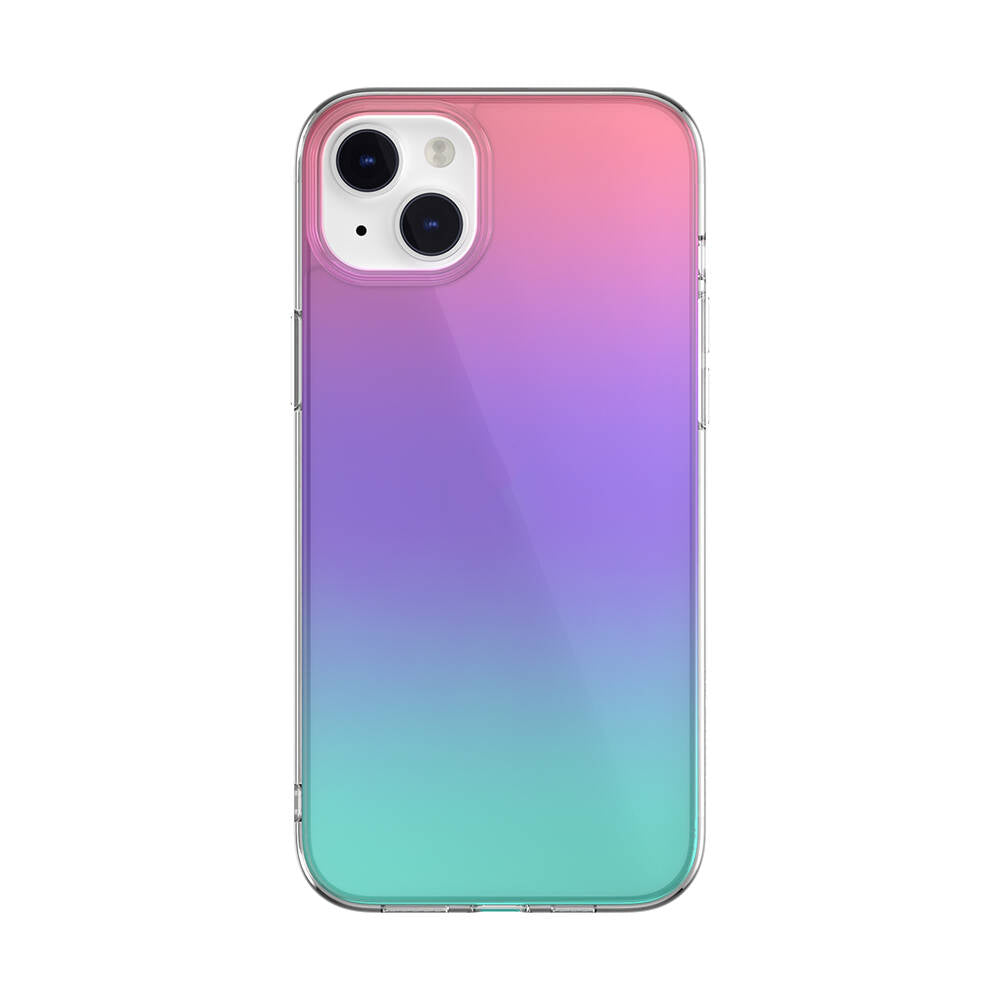 Switcheasy Crush Plus iPhone 14 Plus Renk Geçişli Kenarları Şeffaf Tasarımlı Lisanslı Kılıf