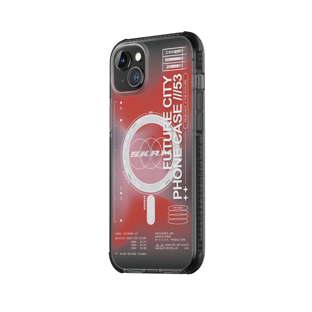 SkinArma iPhone 14 Plus Şeffaf Airbag Tasarımlı M-safe Şarj Özellikli Shorai Telefon Kılıfı