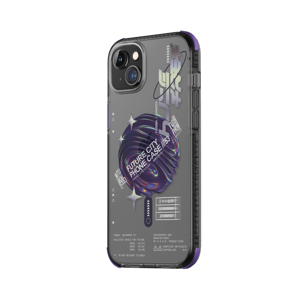 SkinArma iPhone 14 Plus Şeffaf Airbag Tasarımlı M-safe Şarj Özellikli Shorai Telefon Kılıfı