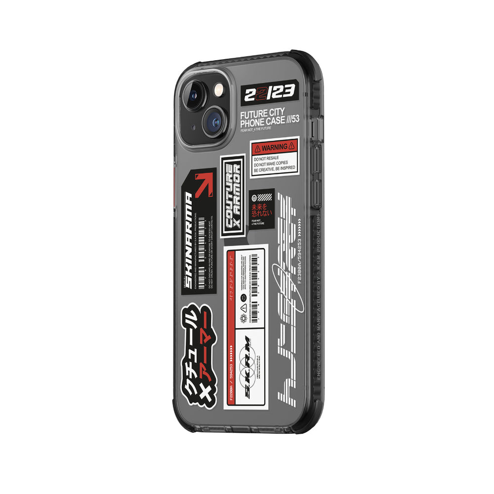 SkinArma iPhone 14 Plus Şeffaf Desenli Airbag Tasarımlı Taito Telefon Kılıfı