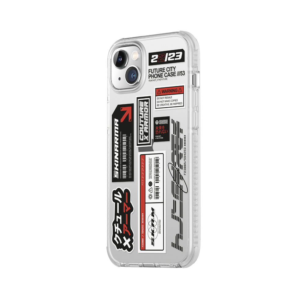 SkinArma iPhone 14 Plus Şeffaf Desenli Airbag Tasarımlı Taito Telefon Kılıfı