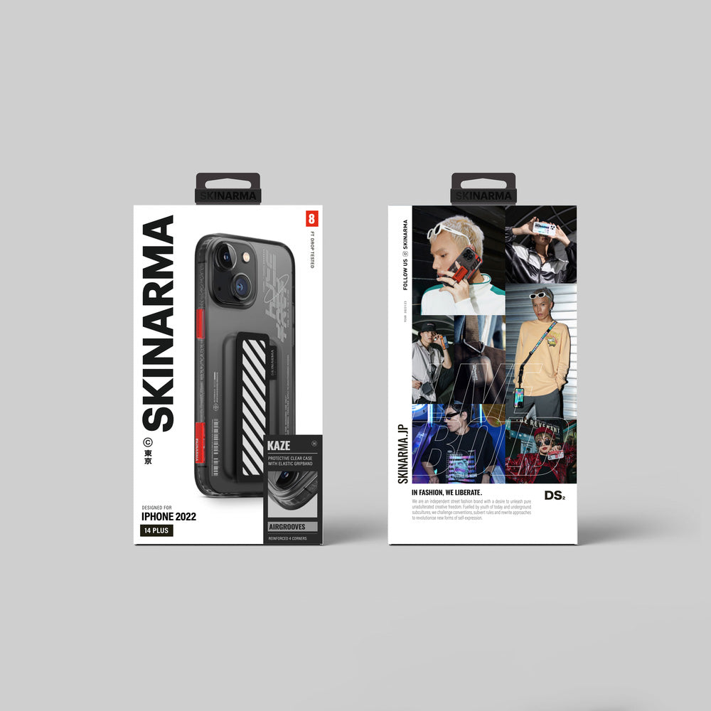 SkinArma iPhone 14 Plus Şeffaf Desenli Kaze Telefon Kılıfı