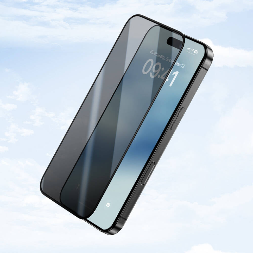 Benks Ultra Shield iPhone 14 Pro 0.4mm Privacy Ekran Koruyucu + Kolay Uygulama Aparatlı