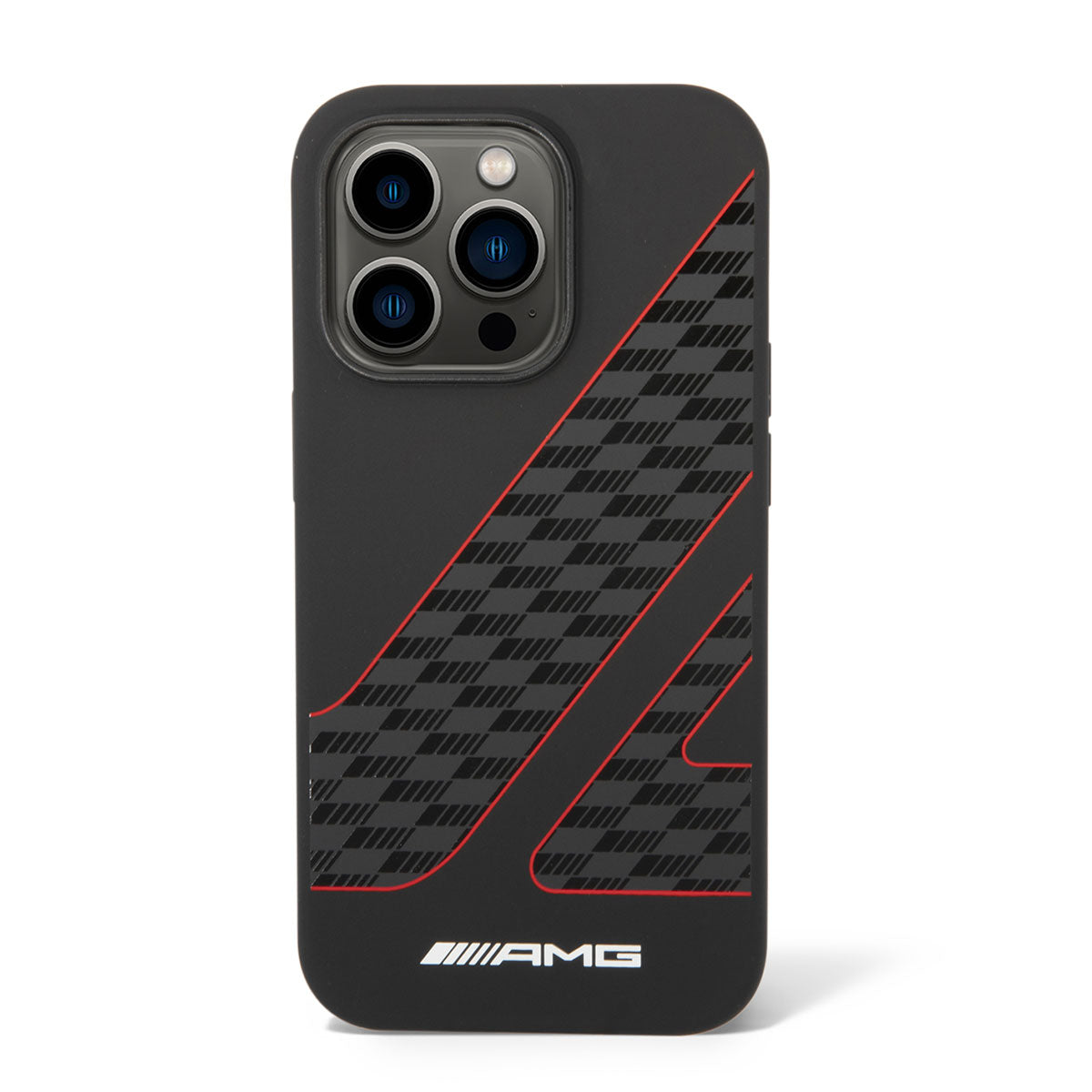 AMG iPhone 14 Pro M-safe Şarj Özellikli Liquid Silikon Damalı Bayrak D ...
