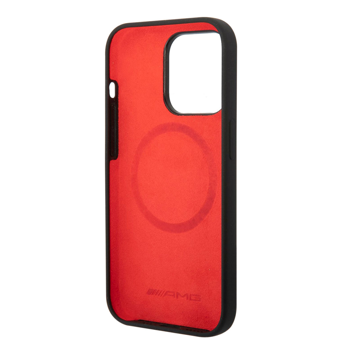 AMG iPhone 14 Pro M-safe Şarj Özellikli Liquid Silikon Karbon Dizayn Kılıf