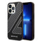 AMG iPhone 14 Pro Transparan Çift Katmanlı Damalı Bayrak Dizayn Kılıf