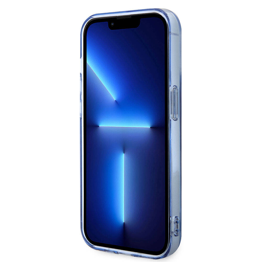 BMW iPhone 14 Pro Magsafe Şarj Özellikli Transparan Tricolor Stripes Orjinal Lisanslı Telefon Kılıfı