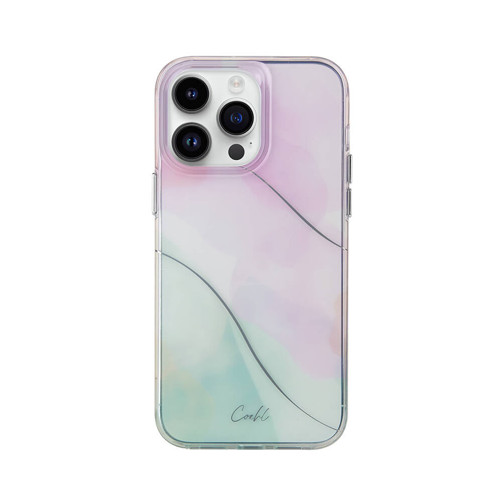 Coehl Palette iPhone 14 Pro Dalgalı Çizgi Desenli Kılıf