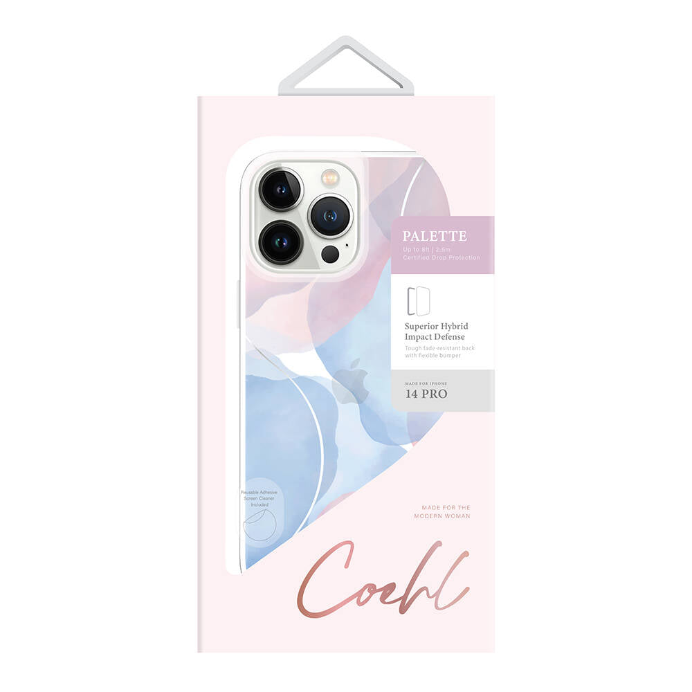 Coehl Palette iPhone 14 Pro Dalgalı Çizgi Desenli Kılıf
