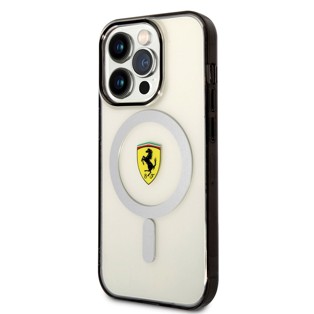 Ferrari iPhone 14 Pro M-safe Şarj Özellikli Transparan Dizayn Telefon Kılıfı