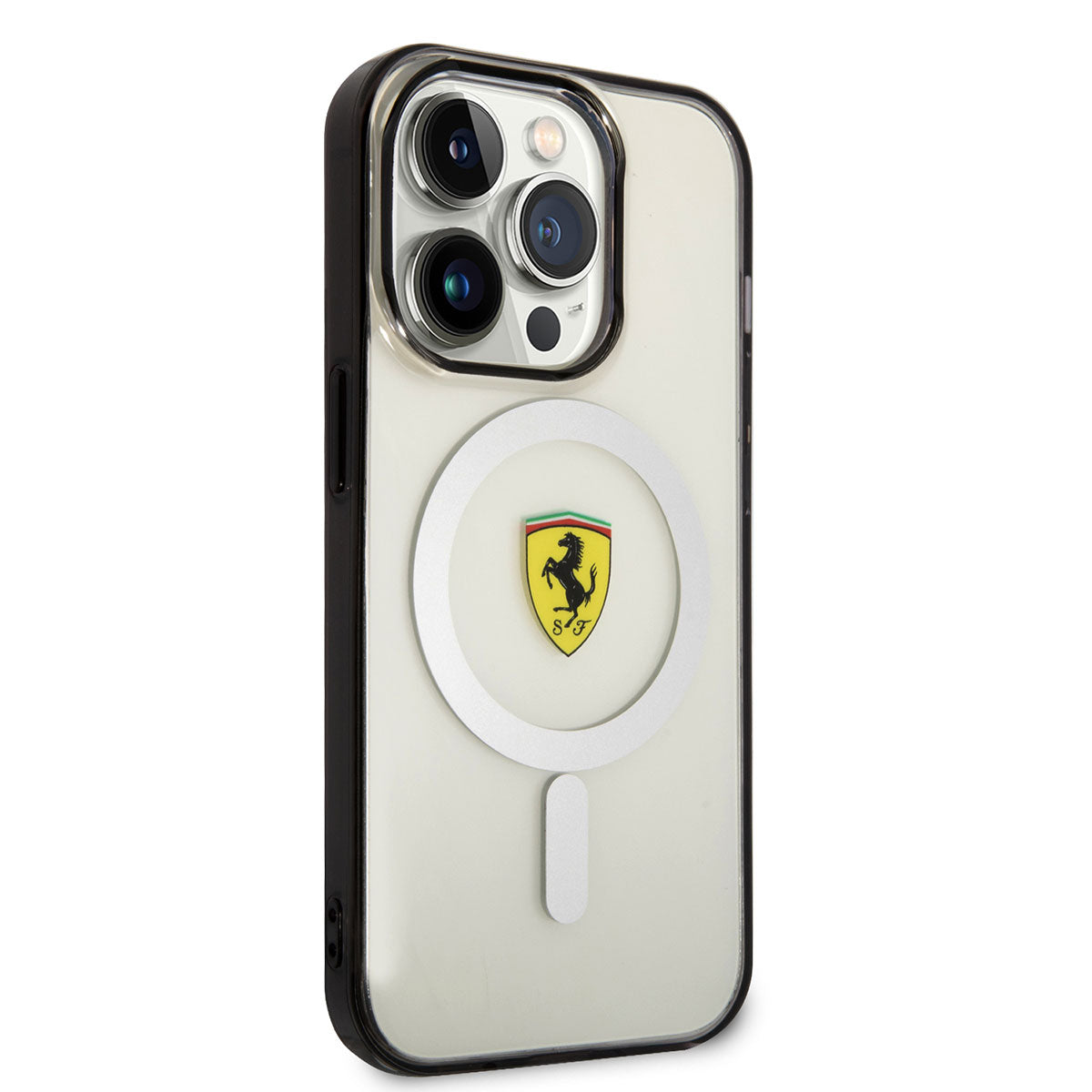 Ferrari iPhone 14 Pro M-safe Şarj Özellikli Transparan Dizayn Telefon Kılıfı