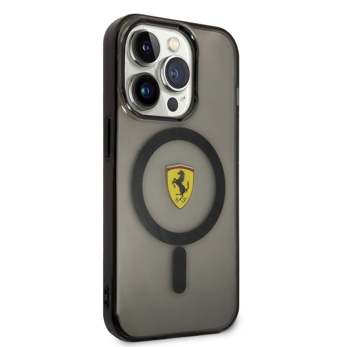 Ferrari iPhone 14 Pro M-safe Şarj Özellikli Yarı Transparan Dizayn Telefon Kılıfı