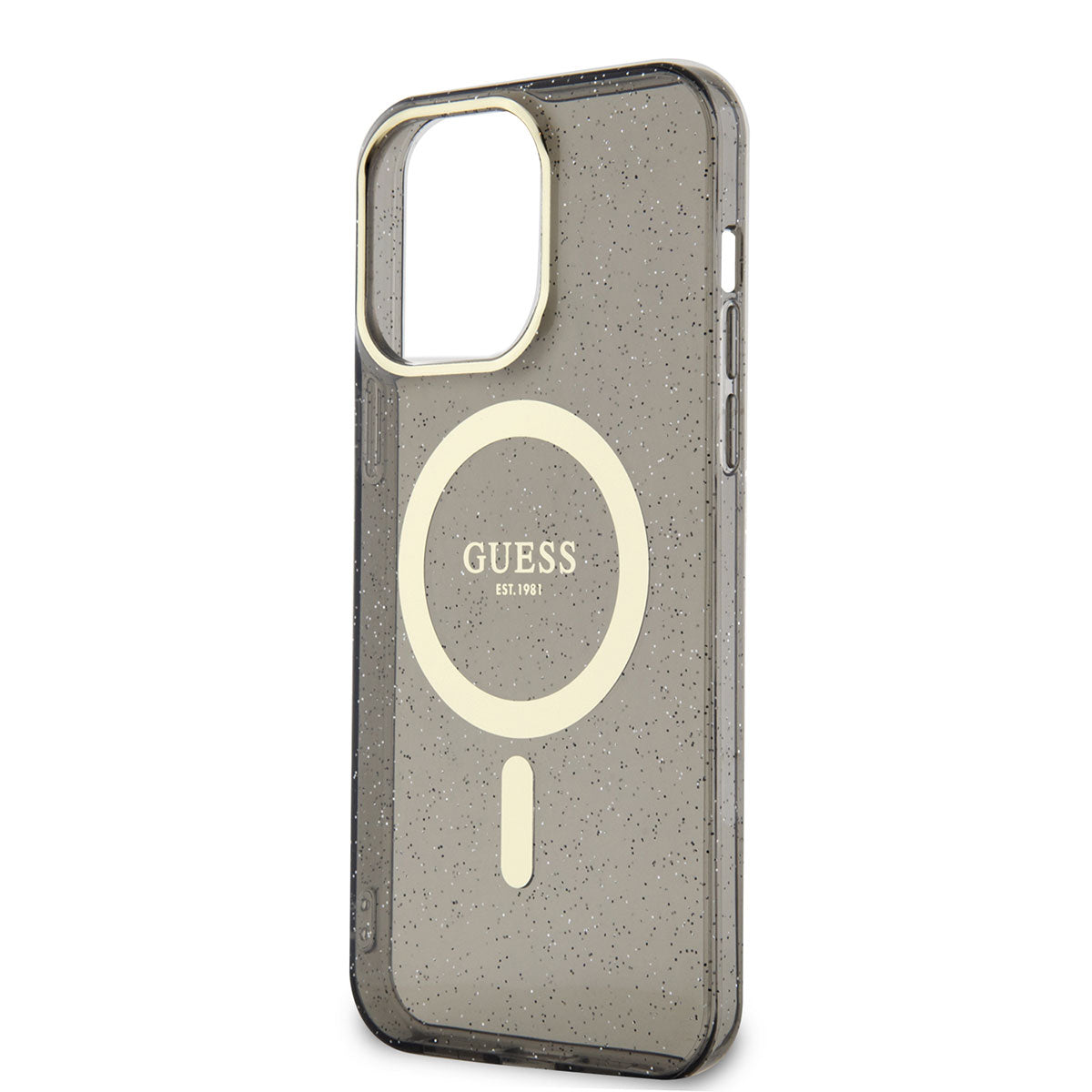 Guess iPhone 14 Pro Magsafe Şarj Özellikli Glitter Telefon Kılıfı