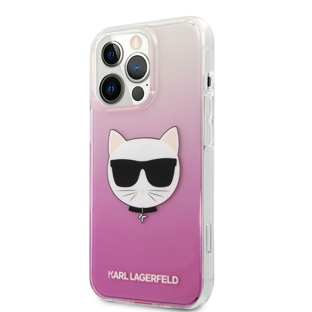 Karl Lagerfeld iPhone 14 Pro Sert TPU Choupette Dizayn Telefon Kılıfı