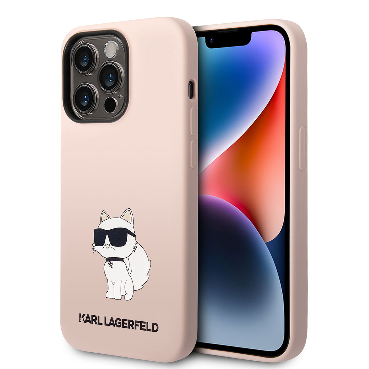 Karl Lagerfeld iPhone 14 Pro Silikon Choupette Dizayn Telefon Kılıfı