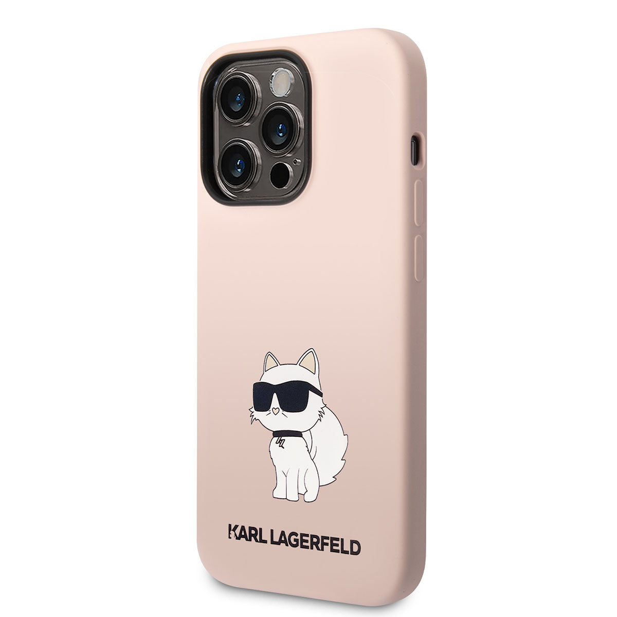 Karl Lagerfeld iPhone 14 Pro Silikon Choupette Dizayn Telefon Kılıfı