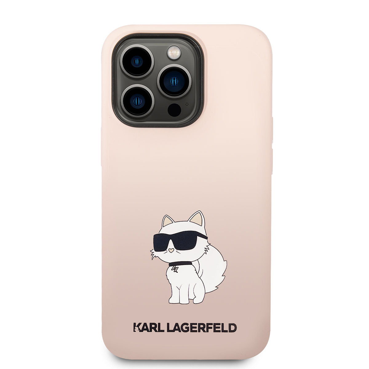Karl Lagerfeld iPhone 14 Pro Silikon Choupette Dizayn Telefon Kılıfı