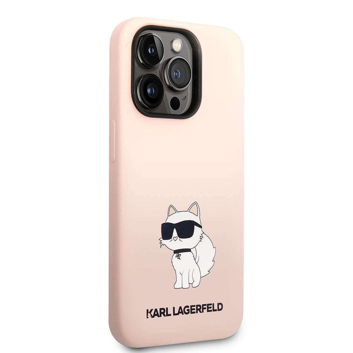 Karl Lagerfeld iPhone 14 Pro Silikon Choupette Dizayn Telefon Kılıfı