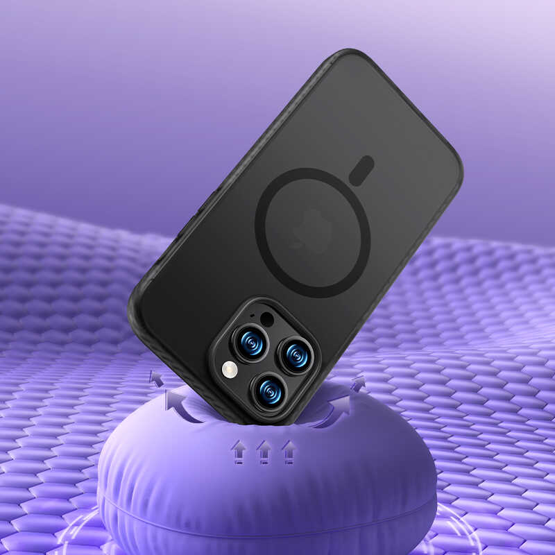 Benks Icesand iPhone 14 Pro Kılıf Kenarları Silikon Airbagli Mat Arka Yüzey Telefon Kılıfı - 4