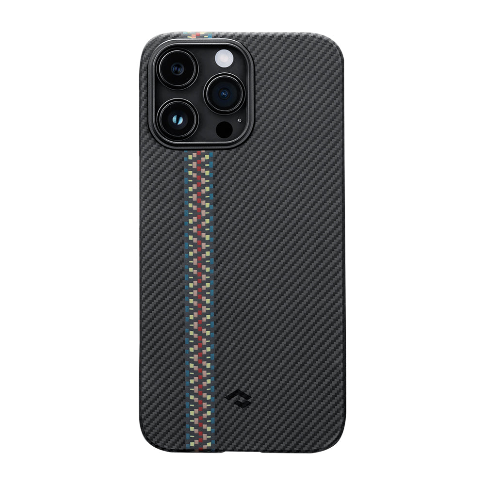 Pitaka Tactile Woven Orchestra Serisi iPhone 14 Pro M-safe Şarj Özellikli 600D Aramid Fiber Rhapsody Kılıf
