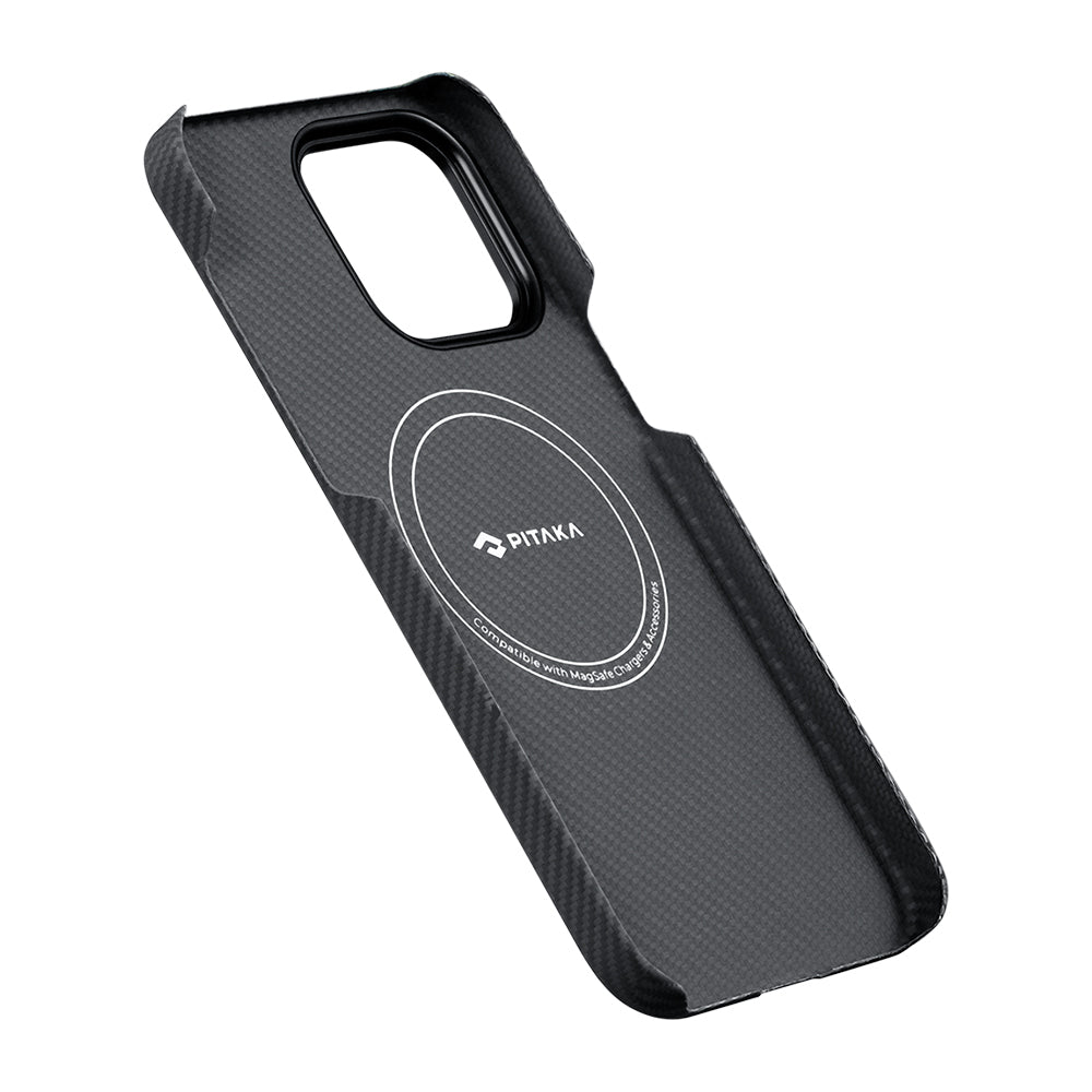 Pitaka Tactile Woven Orchestra Serisi iPhone 14 Pro M-safe Şarj Özellikli 600D Aramid Fiber Rhapsody Kılıf