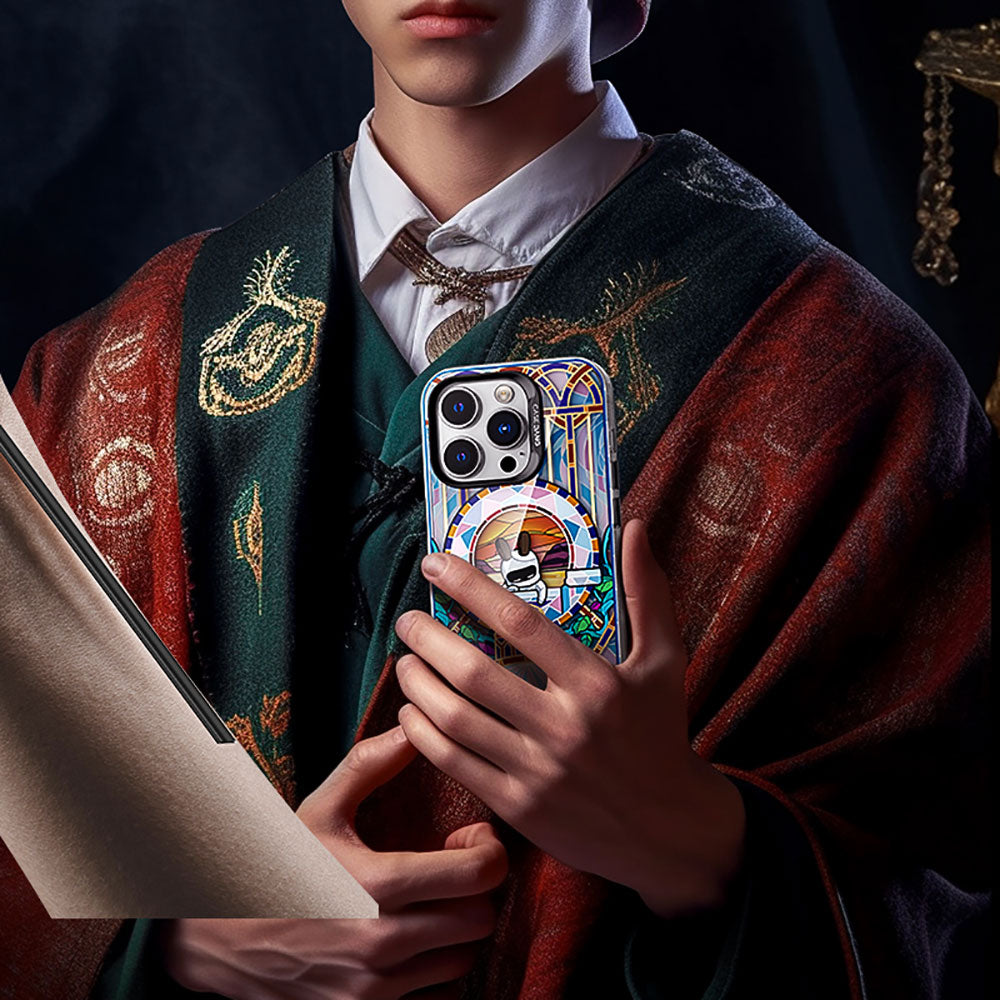 Benks Casebang iPhone 14 Pro M-safe Şarj Özellikli Memory & Meditation Telefon Kılıfı