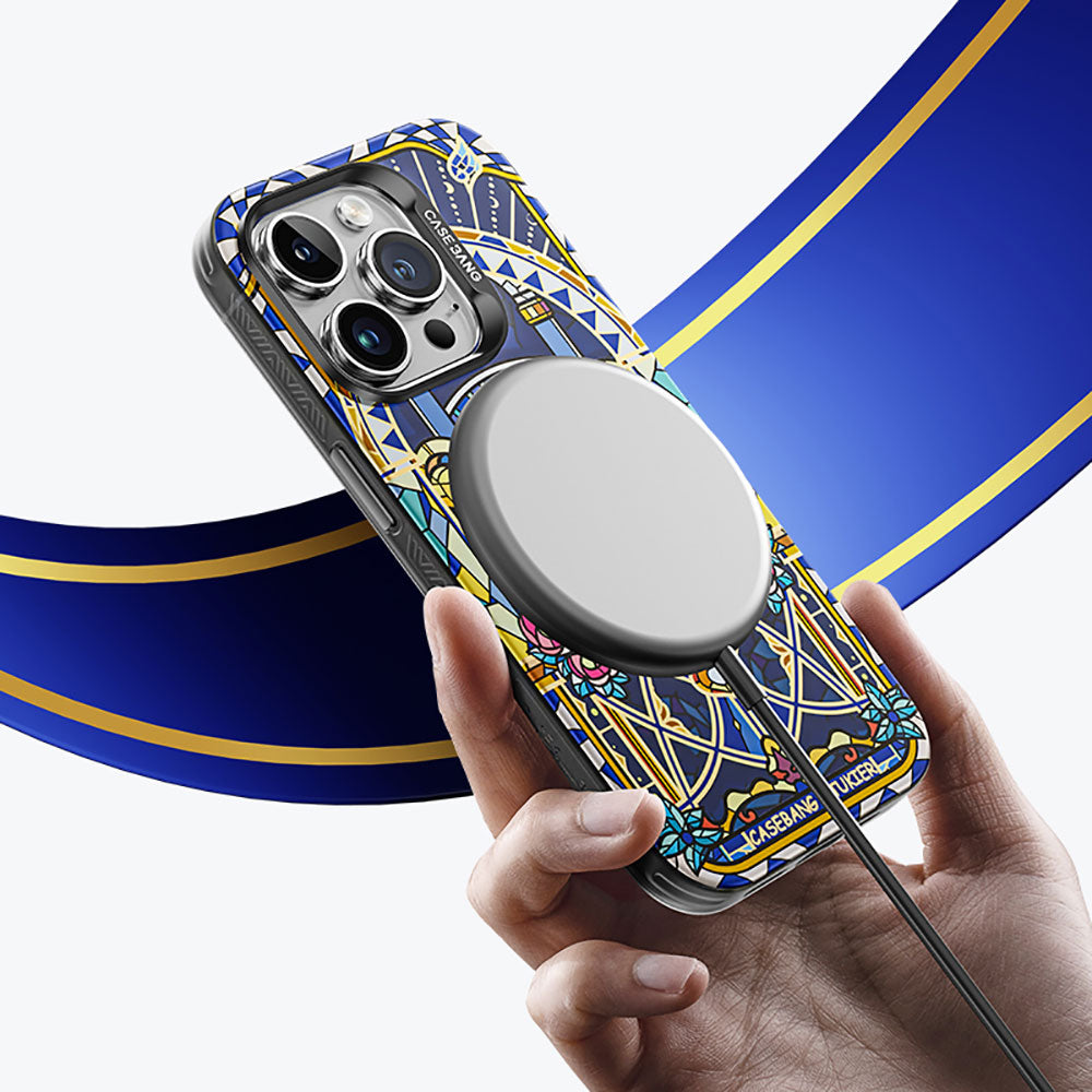 Benks Casebang iPhone 14 Pro M-safe Şarj Özellikli Memory & Meditation Telefon Kılıfı