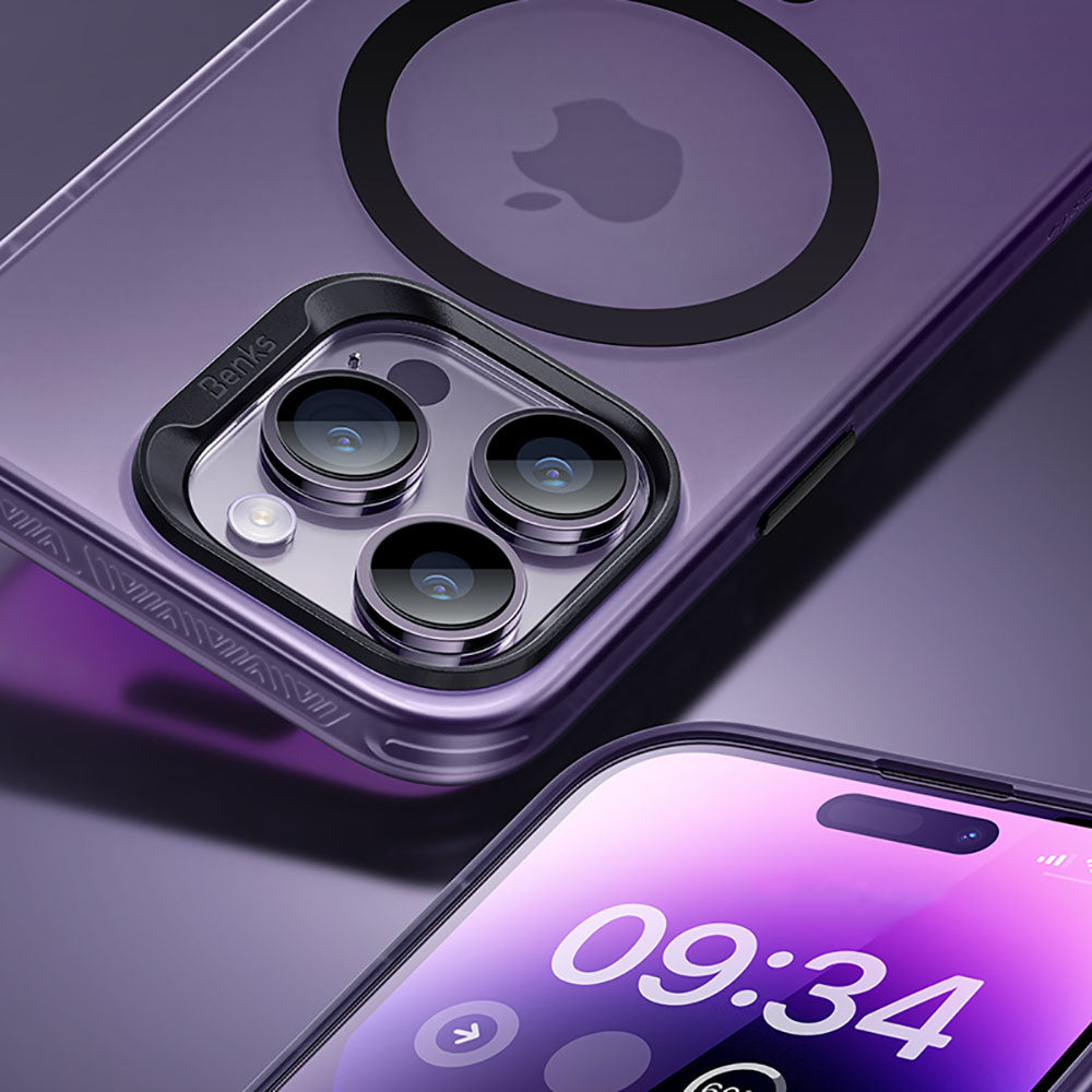 Benks Lucid Armor iPhone 14 Pro M-safe Şarj Özellikli Telefon Kılıfı