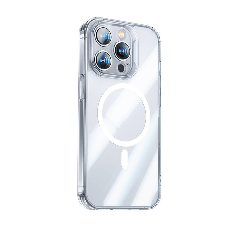 Benks Magnetic Shiny Glass Serisi iPhone 14 Pro M-safe Şarj Özellikli Telefon Kılıfı