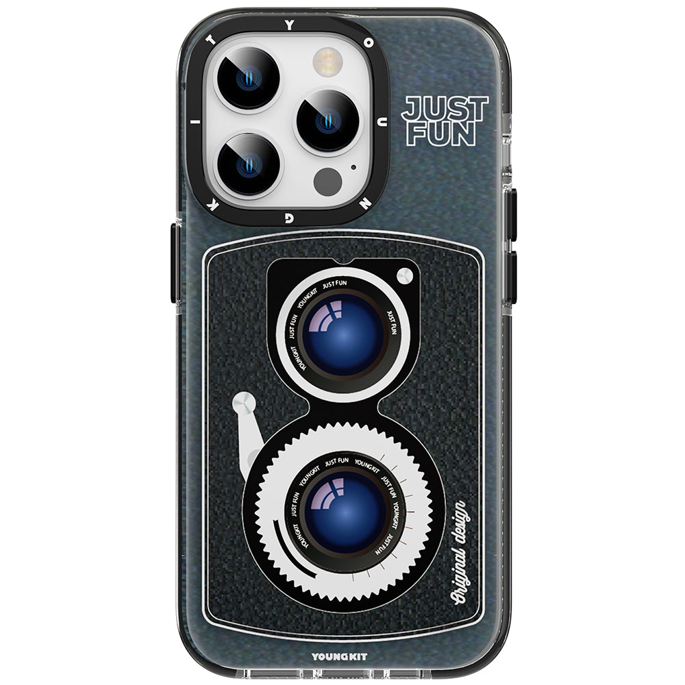 iPhone 14 Pro Kılıf M-safe Şarj Özellikli Lens Figürlü YoungKit Art Film Serisi Kılıf - 3