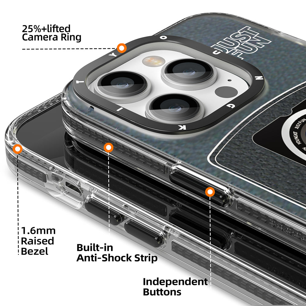 iPhone 14 Pro Kılıf M-safe Şarj Özellikli Lens Figürlü YoungKit Art Film Serisi Kılıf - 5