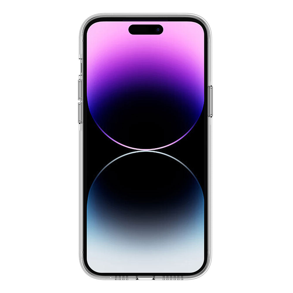 Wlons Pita iPhone 14 Pro M-safe Şarj Özellikli Transparan Sert PC Telefon Kılıfı