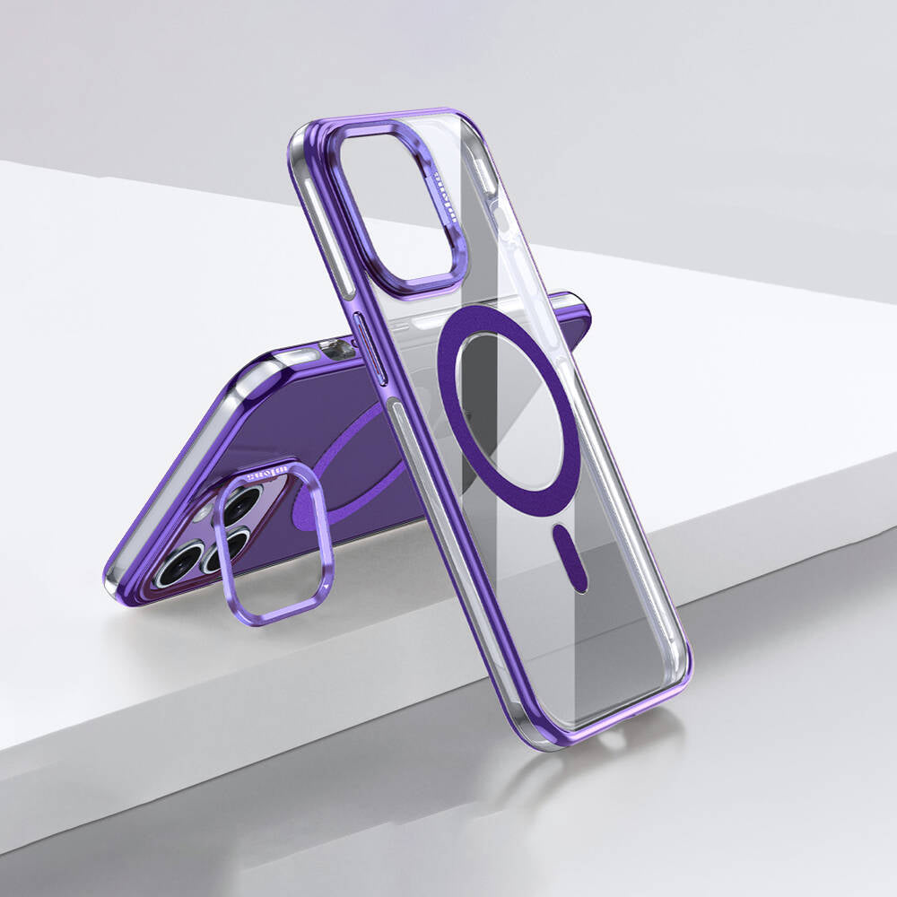 Wlons iPhone 14 Pro M-safe Şarj Özellikli Standlı Efsane Kılıf