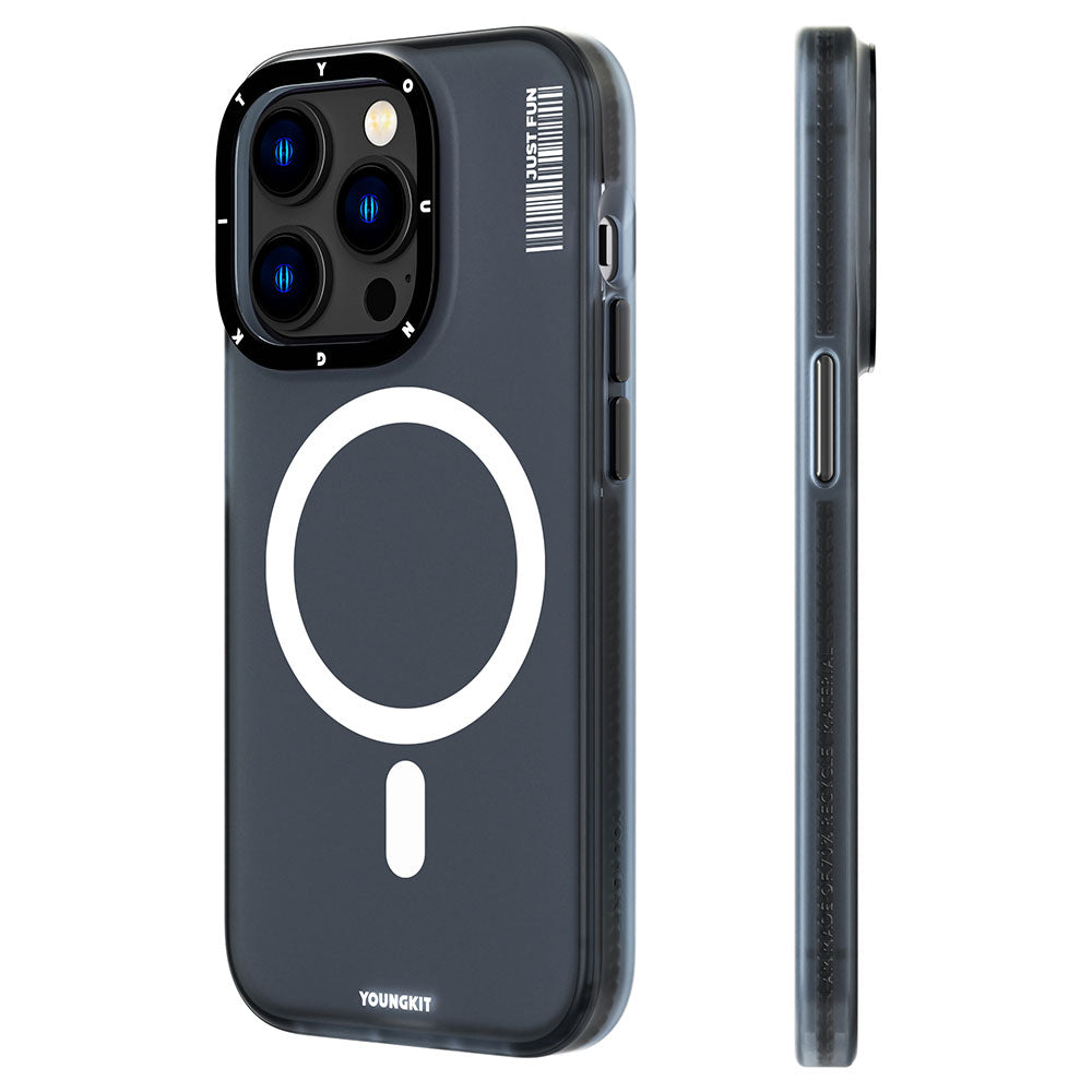 Youngkit Colored Sand Serisi iPhone 14 Pro Magsafe Şarj Özellikli Telefon Kılıfı - 1