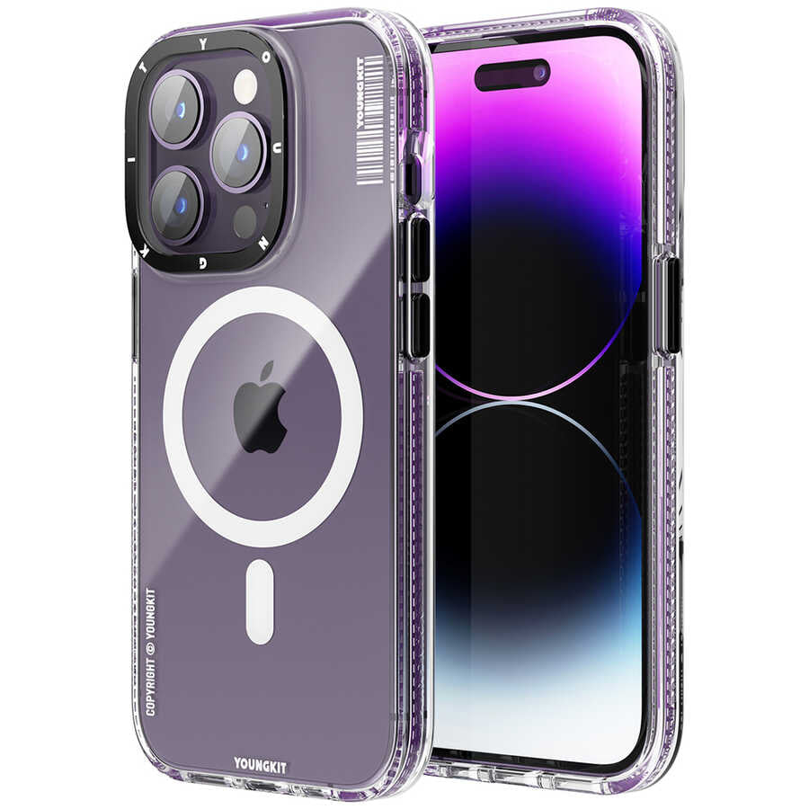 YoungKit Exquisite Serisi iPhone 14 Pro Magsafe Şarj Özellikli Telefon Kılıfı - 1