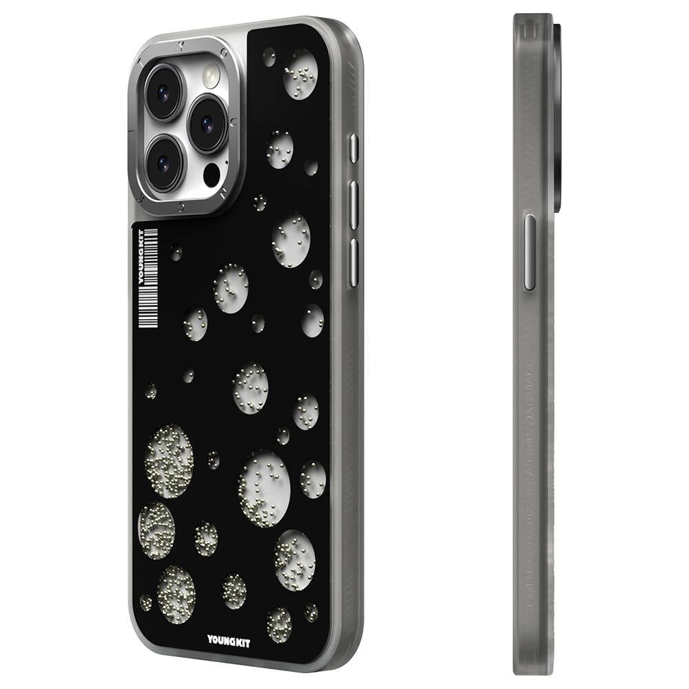 Youngkit Quicksand Beads Serisi iPhone 14 Pro Magsafe Şarj Özellikli Telefon Kılıfı - 1