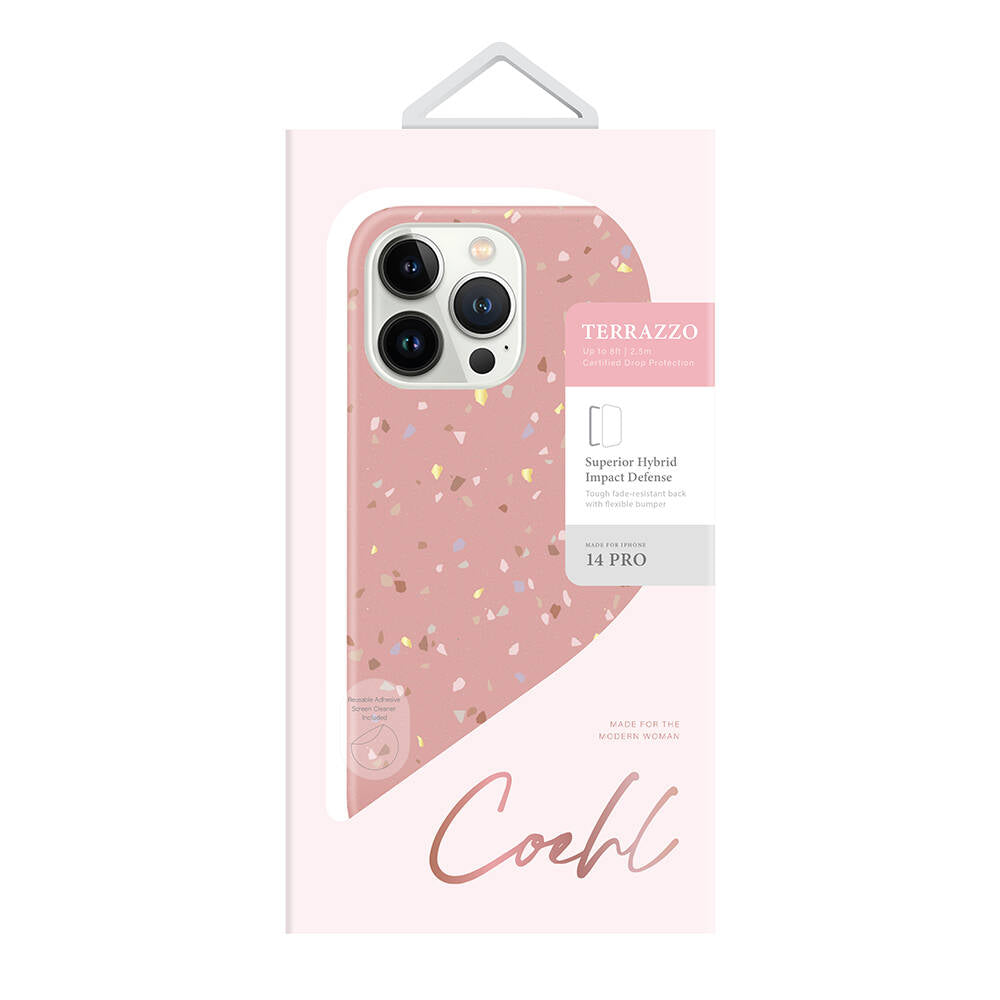 Coehl Terrazzo iPhone 14 Pro Kılıf Mozaik Desenli Kılıf