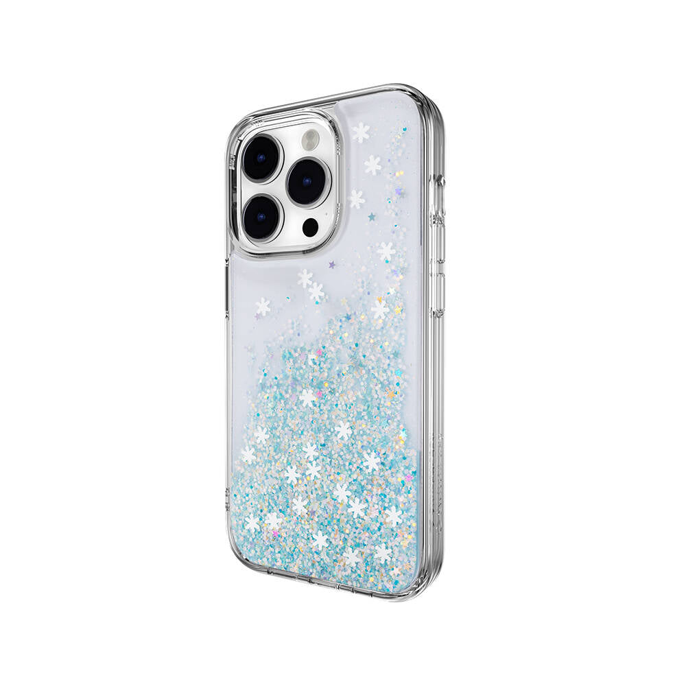 Switcheasy Starfield iPhone 14 Pro Parlayan Simli Şeffaf Lisanslı Kılıf