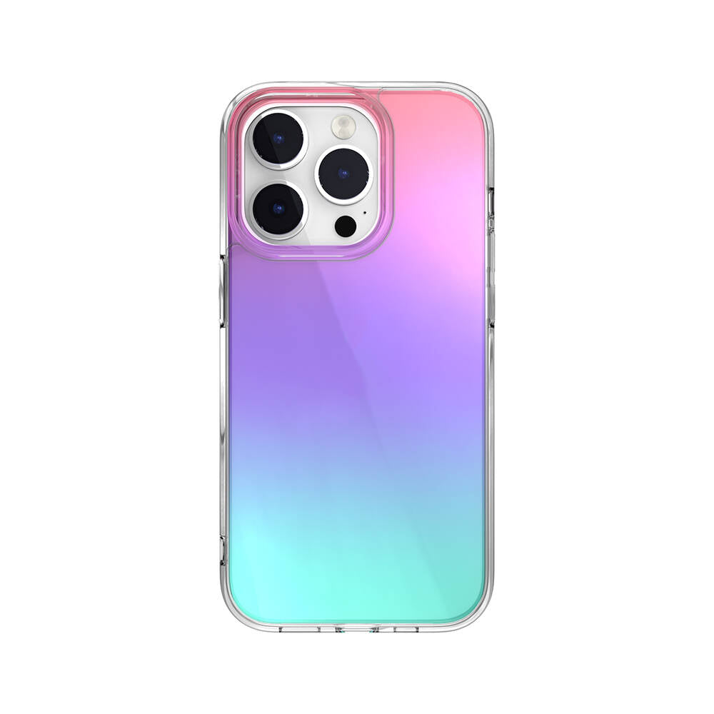 Switcheasy Crush Plus iPhone 14 Pro Renk Geçişli Kenarları Şeffaf Tasarımlı Lisanslı Kılıf