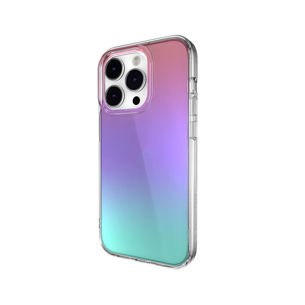 Switcheasy Crush Plus iPhone 14 Pro Renk Geçişli Kenarları Şeffaf Tasarımlı Lisanslı Kılıf