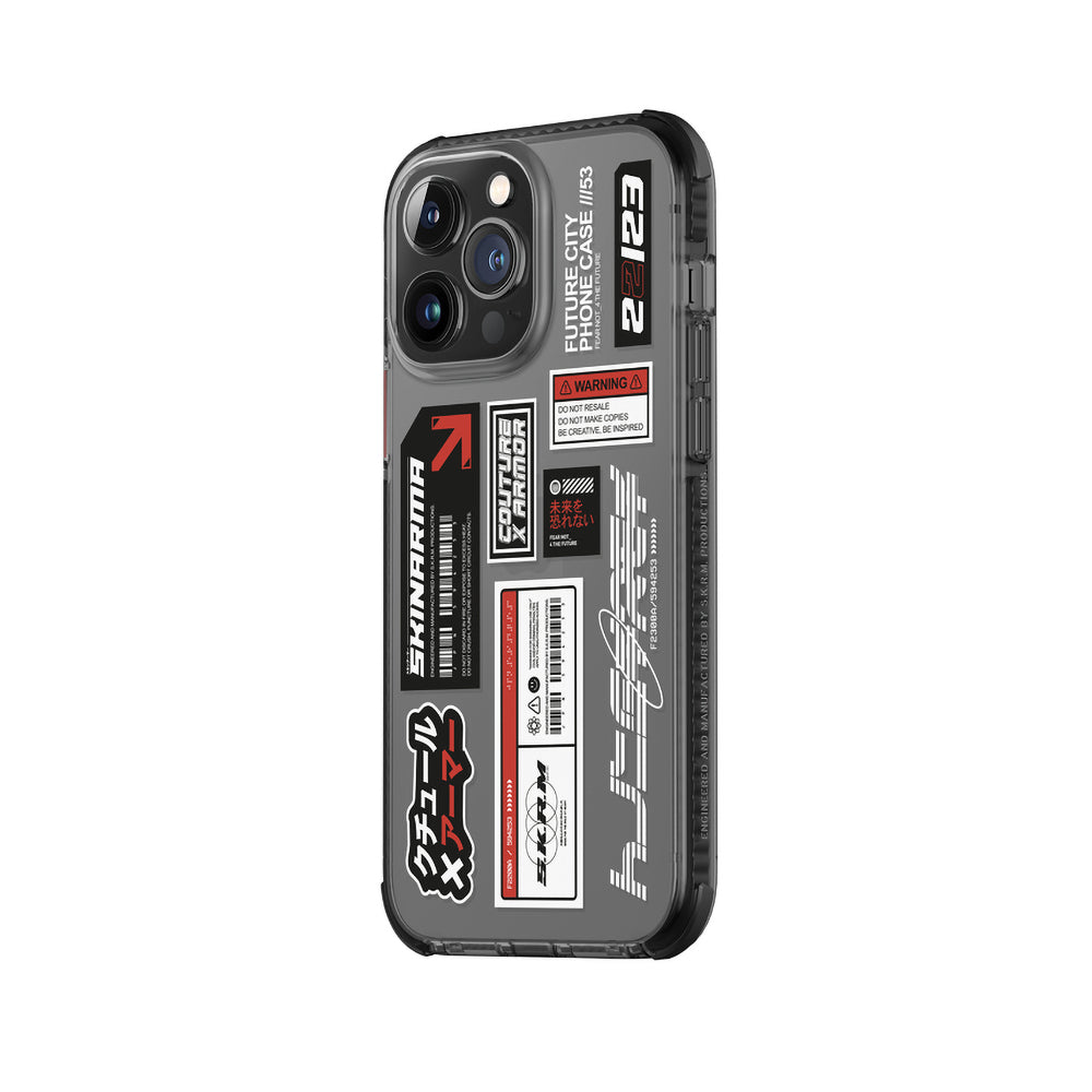 SkinArma iPhone 14 Pro Şeffaf Desenli Airbag Tasarımlı Taito Telefon Kılıfı