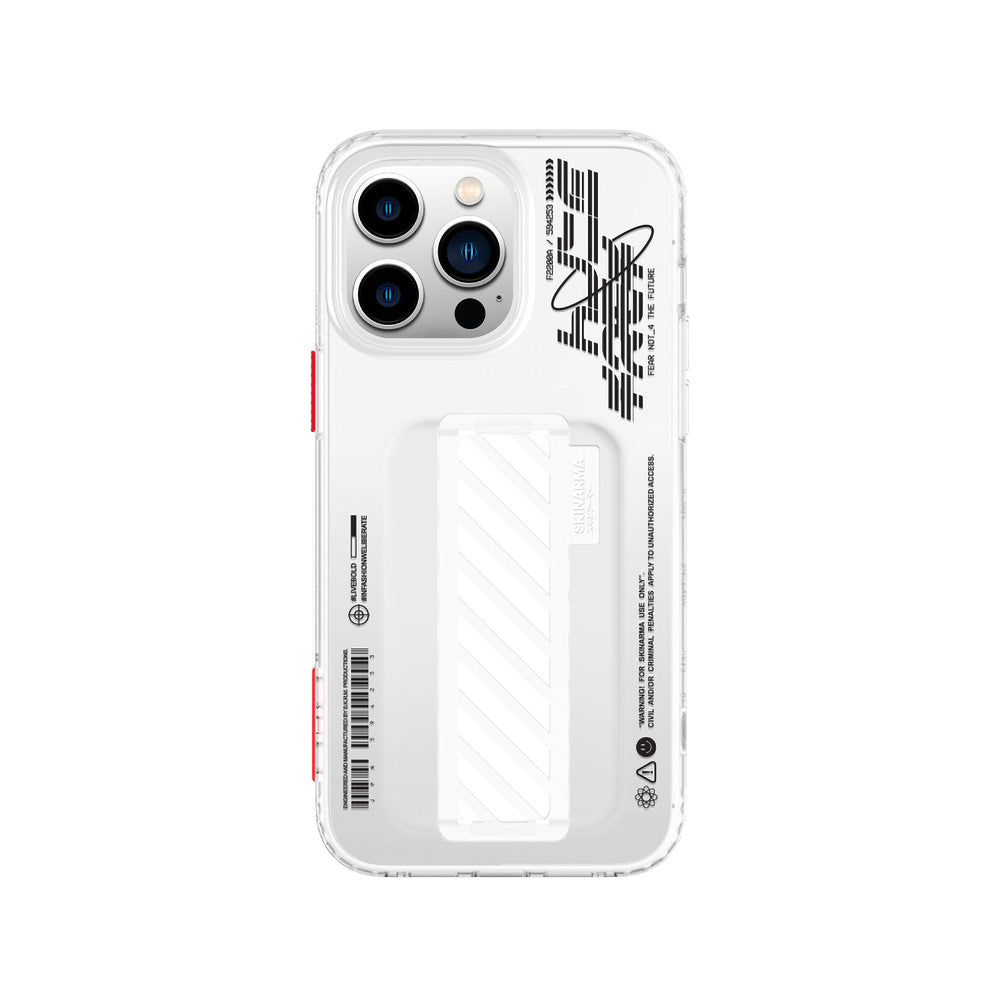SkinArma iPhone 14 Pro Şeffaf Desenli Kaze Telefon Kılıfı