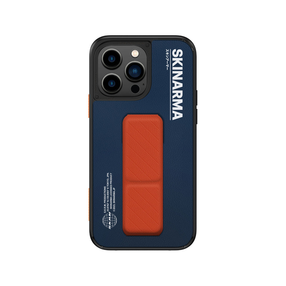 SkinArma iPhone 14 Pro Standlı Deri Görünümlü Gyo Telefon Kılıfı