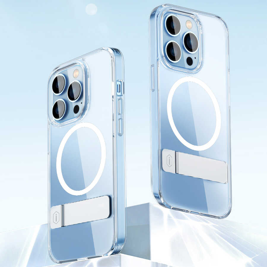 iPhone 14 Pro Kılıf Standlı M-safe Wireless Şarj Özellikli Wiwu Aurora Serisi Kılıf - 2