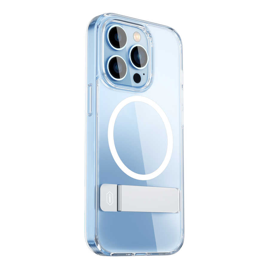 iPhone 14 Pro Kılıf Standlı M-safe Wireless Şarj Özellikli Wiwu Aurora Serisi Kılıf - 1