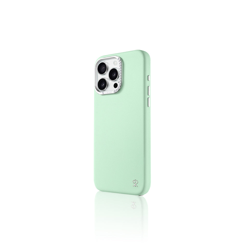 Pynana Starry Serisi iPhone 14 Pro Suni Deri Tasarımlı Telefon Kılıfı
